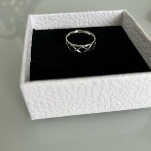 Quilted ring - Chanel Style - Size 7